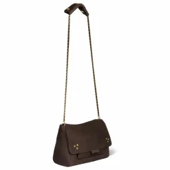 Outlet Jérôme Dreyfuss Sac Lulu M Taurillon Imprimé Croco | Marron