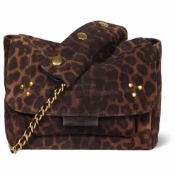 Femme Jérôme Dreyfuss Sac Lulu S Croûte Velours Léopard |