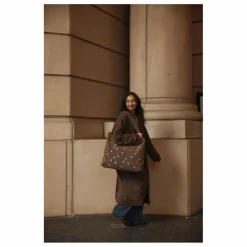 New Studio Noos Sac mom-bag Hearts | Marron