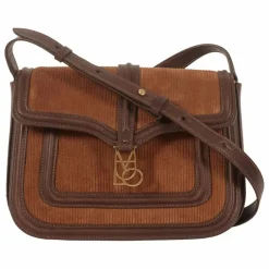 Maria de la Orden Sac Noah Velours Côtelé et Cuir | Camel Sale