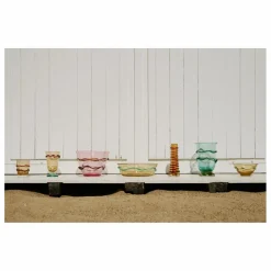 Clearance Denise Saladier en verre Roméo | Rose fuschia