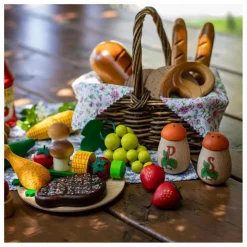 Erzi Salière et poivrier à jouer en bois