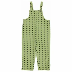 Piupiuchick Salopette Côtelée Etoiles Coton Bio | Vert Hot