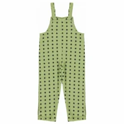 Piupiuchick Salopette Côtelée Etoiles Coton Bio | Vert Hot