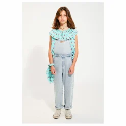 Enfant Piupiuchick Combinaisons|Robes, Combinaisons|Salopette Denim Straight |