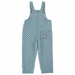 Piupiuchick Salopette en Jean Cœurs | Bleu Clair Clearance
