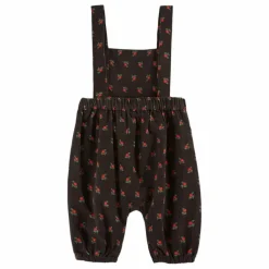 Online Emile et Ida Salopette Fleurie | Noir