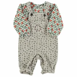 Piupiuchick Salopette Fleurie Bébé |