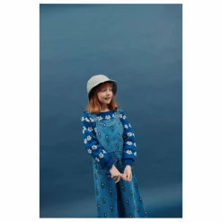 Enfant Emile et Ida Salopette Fleurie Velours Côtelé |