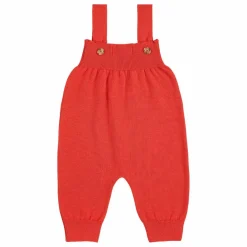 Bobo Choses Salopette Train Maille Coton Bio | Rouge Outlet