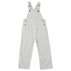 Rylee + Cru Salopette Utility Rayures | Ecru Hot