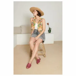 Mapache Sandales Alegre Métallisées | Rose Discount