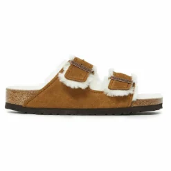 BIRKENSTOCK Sandales Arizona Fur Cuir Suede - Collection Adulte | Camel Hot