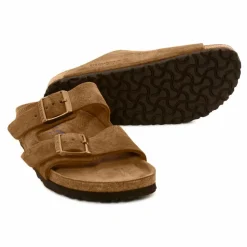 Best BIRKENSTOCK Sandales Arizona SFB Cuir Suède Chaussant Etroit | Mink