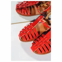 Sale Mama Praïa Sandales Fisherman Lipstick | Rouge