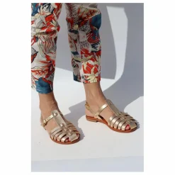 Mama Praïa Sandales Fisherman Métallisées | Doré Best