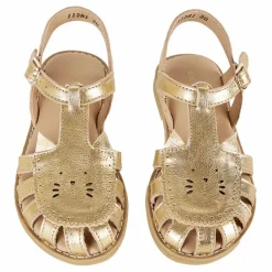 New Emile et Ida Sandales Mistigri Chat | Doré