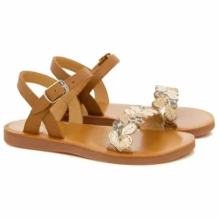 Pom d'Api Sandales Plagette Ferns | Camel