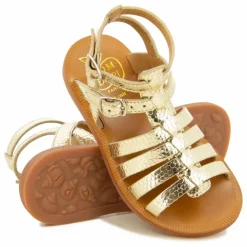 Pom d'Api Sandales Plagette Gladiat | Or Outlet