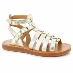 Pom d'Api Sandales Plagette Gladiator | Doré Outlet
