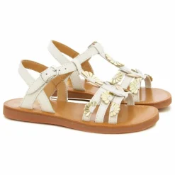 Pom d'Api Sandales Plagette Multi Daisy | Crème Discount