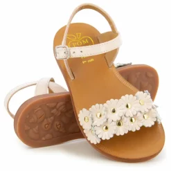 Pom d'Api Sandales Plagette Multi Flo | Beige rosé Outlet