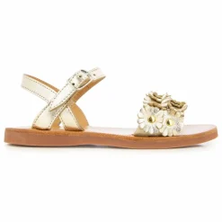 Pom d'Api Sandales Plagette Multi Flo | Doré Hot