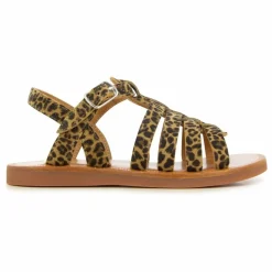 Pom d'Api Sandales Plagette Strap | Léopard