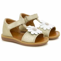 Discount Pom d'Api Sandales Poppy Big Flo | Doré