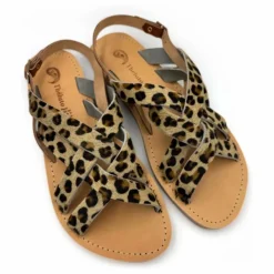 Femme Théluto Sandales Rome Léopard |