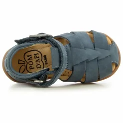 Discount Pom d'Api Sandales Stand Up Papy | Bleu pétrole