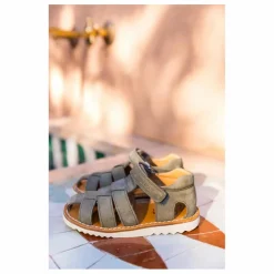 Outlet Pom d'Api Sandales Waff Papy | Vert kaki