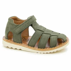 Outlet Pom d'Api Sandales Waff Papy | Vert kaki