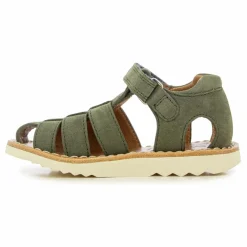 Outlet Pom d'Api Sandales Waff Papy | Vert kaki