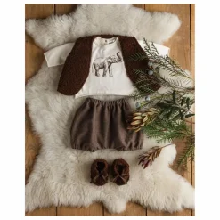 Clearance Babe & Tess Sarouel Babe Velours Côtelé | Marron