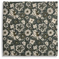 Le Monde Sauvage Serviette de table en coton Impro Kaki Vert foncé New