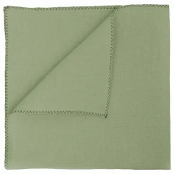 Discount Haomy Serviette de table en métis Zilia | Vert amande