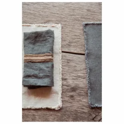 Discount Libeco Serviette de table Kea | Gris anthracite