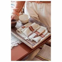 Libeco Serviette de table Stripe | Brique