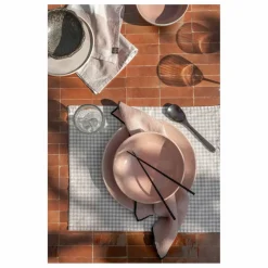 Haomy Serviette de table vichy Piana II | Rose poudré