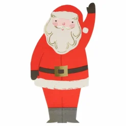 Enfant Meri Meri Décoration De Fête|Serviettes découpées Père Noël - set de 16