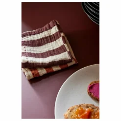 HKliving Serviettes de table en coton - Set de 2 | Lie de vin Outlet