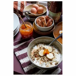 HKliving Serviettes de table en coton - Set de 2 | Lie de vin Outlet