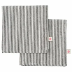 Online La cerise sur le gâteau Serviettes de table Finette - Set de 2 Caviar