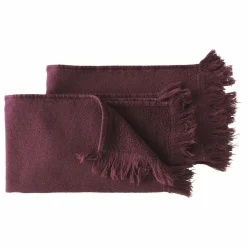 Online La cerise sur le gâteau Serviettes d'invité en coton bio Luna - Set de 2 | Bordeaux