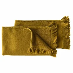 La cerise sur le gâteau Serviettes d'invité en coton bio Luna - Set de 2 | Gold Hot
