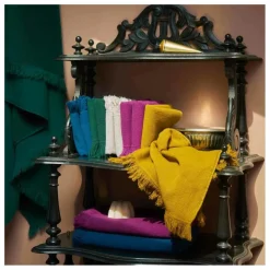 La cerise sur le gâteau Serviettes d'invité en coton bio Luna - Set de 2 | Gold Hot