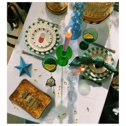 Anna + Nina Serviettes en coton bio Vichy - Set de 2 |