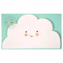 Meri Meri Serviettes en papier nuage Blanc Best