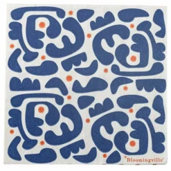 Sale Bloomingville Serviettes Eviaya - Set de 20 | Bleu